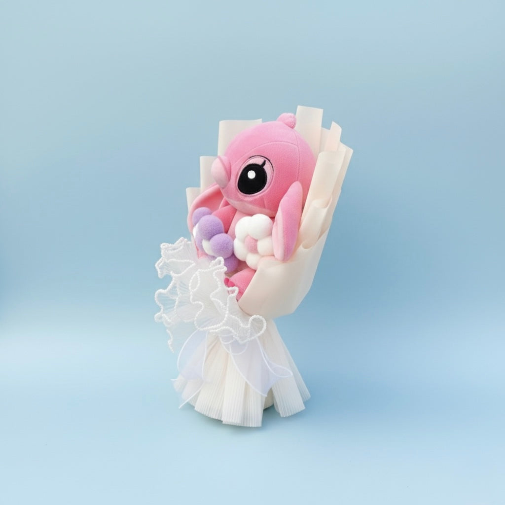 Bouquet Lilo & Stitch - Rosa con fiori