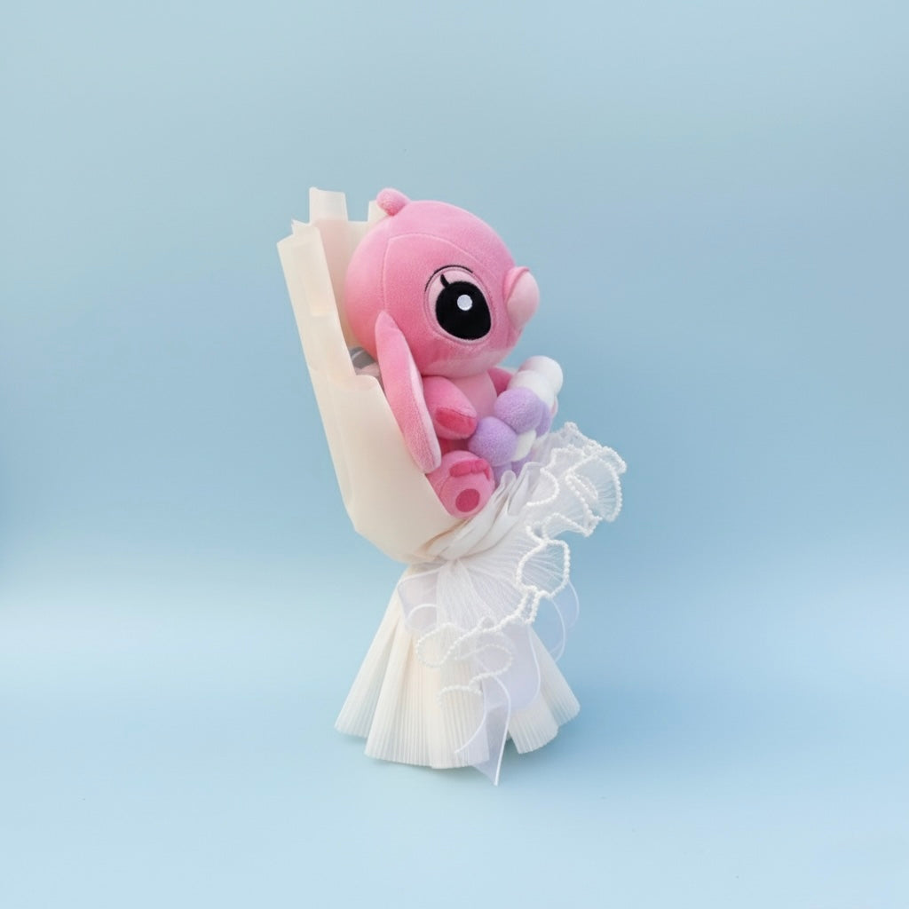 Bouquet Lilo & Stitch - Rosa con fiori