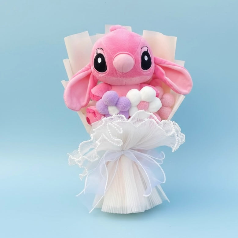 Bouquet Lilo & Stitch - Rosa con fiori