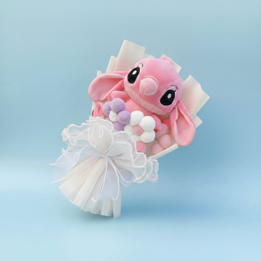Bouquet Lilo & Stitch - Rosa con fiori